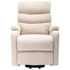 vidaXL Fauteuil de massage Crème Tissu
