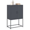 vidaXL Buffet haut anthracite 68,5x38,5x107 cm acier
