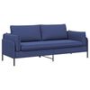 vidaXL Sofa 3 places Bleu police 222 x 81 x 89 cm Velours