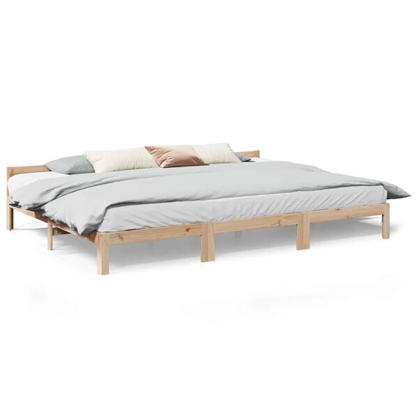 VidaXL Cadre de lit familial sans matelas 270x200cm bois massif de pin