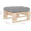 vidaXL Pouf palette de jardin bois de pin impr&eacute;gn&eacute;