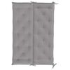 vidaXL Coussin de banc de jardin gris 150x(50+50)x7 cm tissu oxford