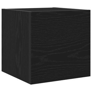 vidaXL Meuble TV Chêne noir 30,5 x 30 x 30 cm Bois d'ingénierie