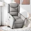 vidaXL Fauteuil inclinable &eacute;lectrique gris nuage tissu