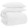 vidaXL Ensemble de Duvet avec oreiller 3 pcs Blanc Plume de canard