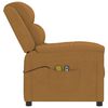 vidaXL Fauteuil électrique de massage Marron Velours