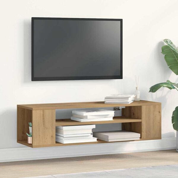 vidaXL Meuble TV artisian oak 100 x 30 x 26,5 cm Bois d'ing&eacute;nierie