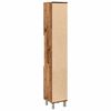 vidaXL Armoire de salle de bain vieux bois 30x30x179cm bois ing&eacute;nierie