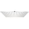 vidaXL T&ecirc;te de douche plongeante carr&eacute;e en acier inoxydable 40x40 cm