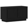 vidaXL Meuble TV 80 x 35 x 45 cm Ch&ecirc;ne noir Bois d'ing&eacute;nierie