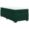 vidaXL Sommier à lattes de lit avec matelas Vert foncé 90x200 cm