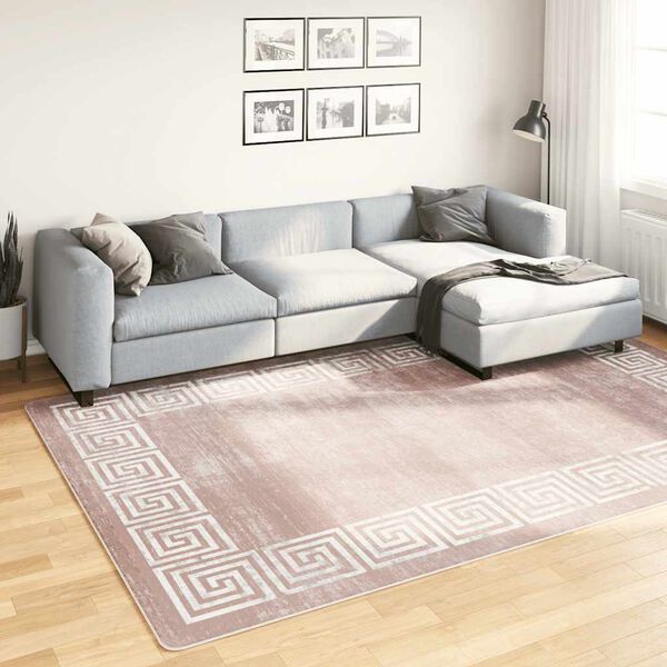 vidaXL Tapis lavable 190x300 cm beige