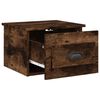 vidaXL Tables de chevet murales 2 pcs ch&ecirc;ne fum&eacute; 41,5x36x28 cm