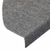 vidaXL Tapis d'escalier auto-adh&eacute;sifs 20 pcs gris 65x22,5x3,5 cm