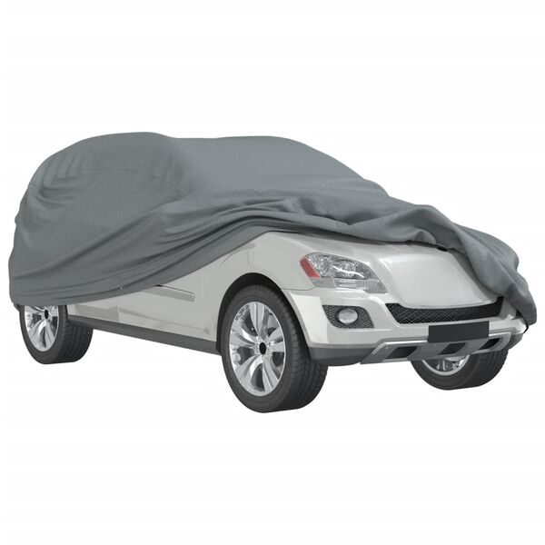 vidaXL Housse de voiture SUV compl&egrave;te gris XL tissu non tiss&eacute;