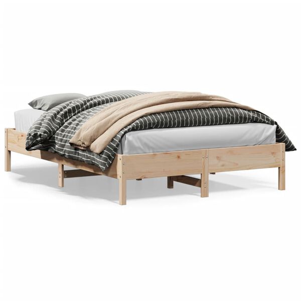 vidaXL Cadre de lit sans matelas 120x200 cm bois de pin massif
