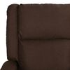 vidaXL Fauteuil de massage électrique marron foncé similicuir et tissu