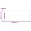 vidaXL Auvent lat&eacute;ral r&eacute;tractable 120 x 300 cm Marron