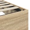 vidaXL Cadre de lit ottoman Ch&ecirc;ne Sonoma 203 x 120 x 25 cm