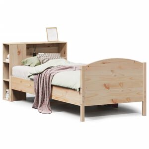 vidaXL Lit biblioth&egrave;que sans matelas 75x190 cm bois de pin massif
