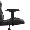 vidaXL Chaise de jeu de massage Noir et camouflage Similicuir