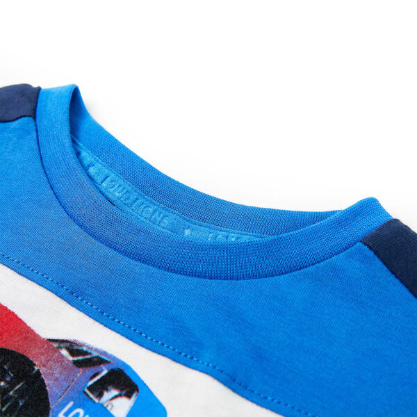 T-shirt pour enfants bleu et bleu marine 116