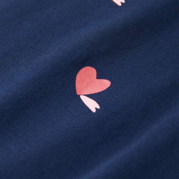 T-shirt pour enfants bleu marine 140