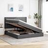 vidaXL Lit avec rangement et matelas Gris fonc&eacute; 180 x 200 cm Polyester