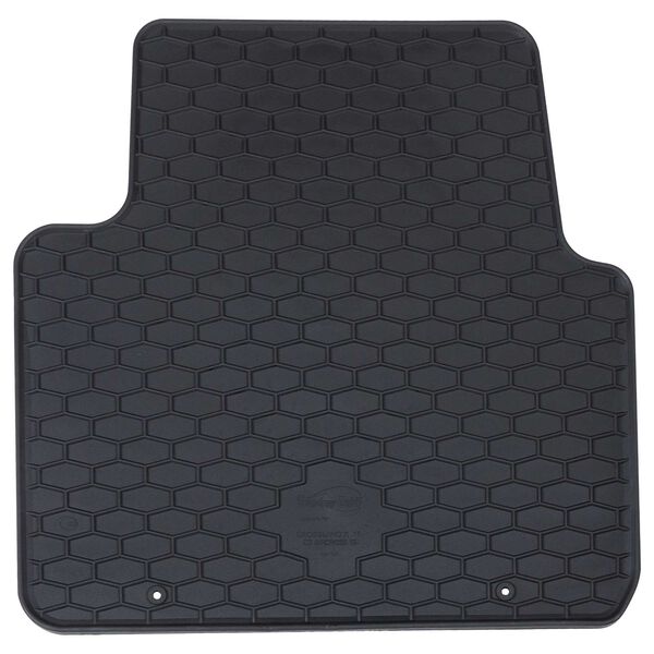 vidaXL Tapis de voiture 4 pcs Noir Caoutchouc