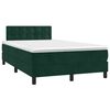 vidaXL Sommier &agrave; lattes de lit avec matelas vert fonc&eacute; 120x190 cm