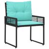 vidaXL Ensemble de meubles d'ext&eacute;rieur avec coussin acier