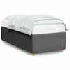 vidaXL Cadre de lit sans matelas gris fonc&eacute; 90x190 cm tissu