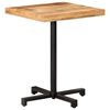 vidaXL Table de bistro Carrée 60x60x75 cm Bois de manguier brut