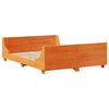 vidaXL Cadre de lit sans matelas cire marron 120x200cm bois pin massif