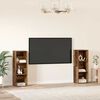 vidaXL Ensemble meuble TV 2 pcs Bois Ancien 107 x 35 x 37 cm
