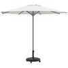 vidaXL Pied de parasol Noir Ø38-48 mm PE, béton et fer