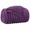 vidaXL Couvertures &agrave; jeter 6 pcs Violet 270 x 240 cm Toison