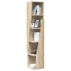 vidaXL Meuble d'angle Ch&ecirc;ne Sonoma 27,5x27x140cm Bois d'ing&eacute;nierie