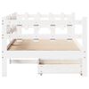 vidaXL Lit de jour et tiroirs sans matelas blanc 90x200 cm bois massif