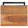 vidaXL Tables d'appoint 2 pcs 31,5x24,5x64,5 cm Bois d'acacia solide