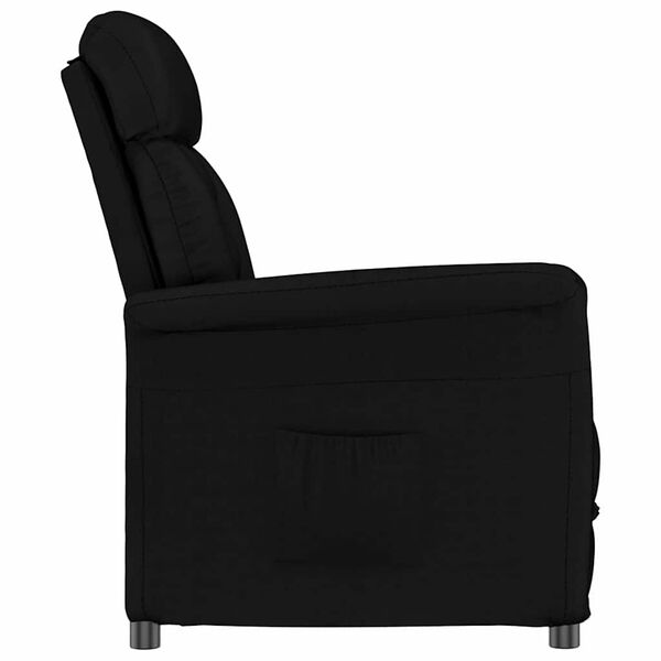 vidaXL Fauteuil inclinable noir Noir 70.5 x 96.5 x 95 cm Faux cuir