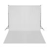 vidaXL Kit de studio photo avec lampes toile de fond et r&eacute;flecteur