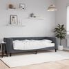 vidaXL Lit de jour avec matelas gris foncé 80x200 cm velours