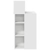 vidaXL Bureau avec étagère Blanc 90 x 48 x 101,5 cm Bois d'ingénierie