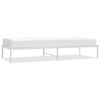 vidaXL Cadre de lit m&eacute;tal blanc 80x200 cm