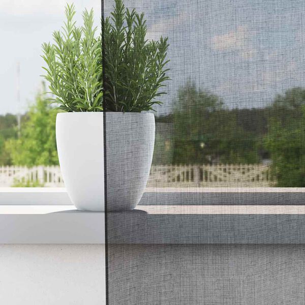 vidaXL Rideaux en voile avec œillets 2 pcs noir 140x140 cm