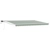 vidaXL Store r&eacute;tractable manuel avec LEDs Vert et blanc 4,5 &times; 3 m