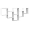vidaXL &Eacute;tag&egrave;re murale blanc 159x18x66 cm bois d'ing&eacute;nierie