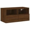 vidaXL Meuble TV mural ch&ecirc;ne marron 60x30x30 cm bois d'ing&eacute;nierie