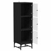 vidaXL Haut Armoire Chêne noir 35 x 37 x 117 cm Bois d'ingénierie